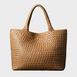 Valmora | Handwoven Leather Tote Spacious Timeless Carryall