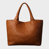 Valmora | Handwoven Leather Tote Spacious Timeless Carryall