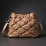 Cloud Muse | Quilted Drawstring Crossbody Bag