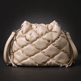 Cloud Muse | Quilted Drawstring Crossbody Bag