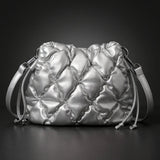 Cloud Muse | Quilted Drawstring Crossbody Bag