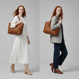 Valmora | Handwoven Leather Tote Spacious Timeless Carryall