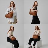 Valmora | Handwoven Leather Tote Spacious Timeless Carryall