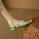 Chelischa | Pearl Strap Mary Jane Heels
