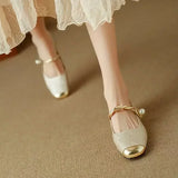 Chelischa | Pearl Strap Mary Jane Heels