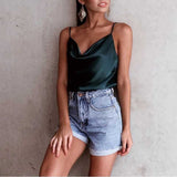Kris | Satin Cowl Neck Camisole