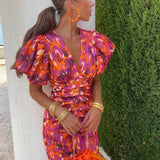 Gwen Soleil | Vibrant Maxi Summer Dress