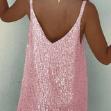 Velindra | Sequin Mini Dress Deep V Neck Body Skimming Fit