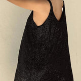 Velindra | Sequin Mini Dress Deep V Neck Body Skimming Fit