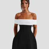 Lola | Bardot Bow-Back Party Mini Dress