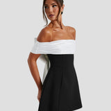 Lola | Bardot Bow-Back Party Mini Dress