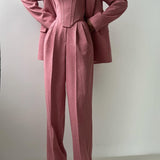 Virelise | Three-Piece Corset Blazer Set