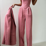 Virelise | Three-Piece Corset Blazer Set