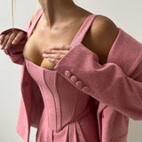 Virelise | Three-Piece Corset Blazer Set