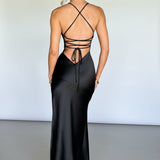 Serenae | Satin Elegant Maxi Dress
