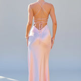 Serenae | Satin Elegant Maxi Dress