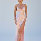 Serenae | Satin Elegant Maxi Dress