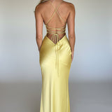 Serenae | Satin Elegant Maxi Dress