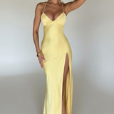 Serenae | Satin Elegant Maxi Dress