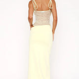 Elodie | Lace Panel Maxi Dress