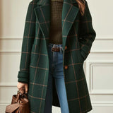 Valenne | Elegant Checked Coat
