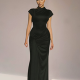 Arlienne | Lace Up Back Flowing Maxi Gown