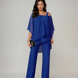 Serafina | Layered Top Wide Leg Two Piece Set