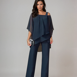 Serafina | Layered Top Wide Leg Two Piece Set