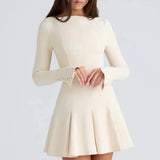 Chessie Valmont | Pleated A Line Midi Dress