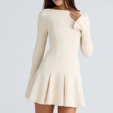 Chessie Valmont | Pleated A Line Midi Dress
