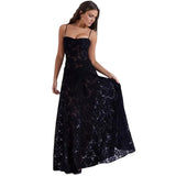 Elysienne Fleur | Jacquard Corset Maxi Wedding Guest Dress