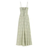 Elysienne Fleur | Jacquard Corset Maxi Wedding Guest Dress