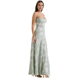 Elysienne Fleur | Jacquard Corset Maxi Wedding Guest Dress