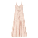 Elysienne Fleur | Jacquard Corset Maxi Wedding Guest Dress