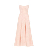 Elysienne Fleur | Jacquard Corset Maxi Wedding Guest Dress