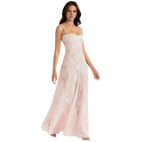 Elysienne Fleur | Jacquard Corset Maxi Wedding Guest Dress