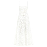 Elysienne Fleur | Jacquard Corset Maxi Wedding Guest Dress
