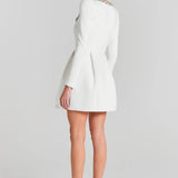 Velora | Velvet Square Neck Mini Dress