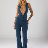 Daphne | Classic Denim Jumpsuit