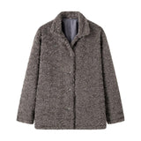 Shearline | Oversized Faux Shearling Coat with Textured Finish