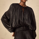 Elaris | Mini Dress Voluminous Sleeves Defined Waist
