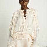 Elaris | Mini Dress Voluminous Sleeves Defined Waist