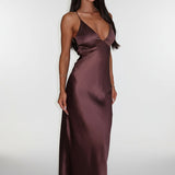 Catalina | Luxe Satin Maxi Dress