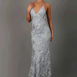 Nora Celestia | Sequin Open Back Gala Dress