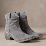 Virexa | Western Ankle Boots Vintage Modern Edge