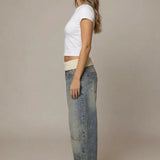 Calindra | Relaxed Fit Jeans Elastic Waistband