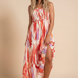 Jheda Soleil | Floral Smocked Maxi Summer Dress