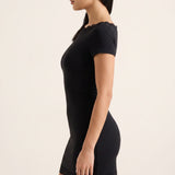 Noéline Ravelle | Lace Boat Neck Mini Dress