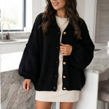 Marielle | Oversized Button Front Knit Cardigan