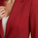 Rivanea | Tailored Blazer Lapel Collar Button Closure Slim Fit